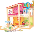 Lelin Toys Дървена къща за кукли Фантазия L50107
